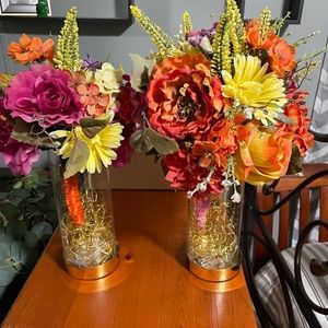 2 spring floral Bouquets for wedding- 2 included in sale